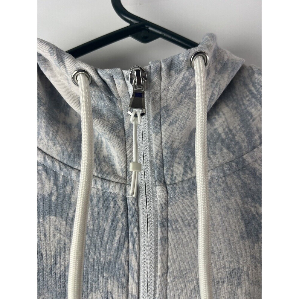 Old Navy Women Dynamic Fleece Zip Hoodie Size S Swirl Print